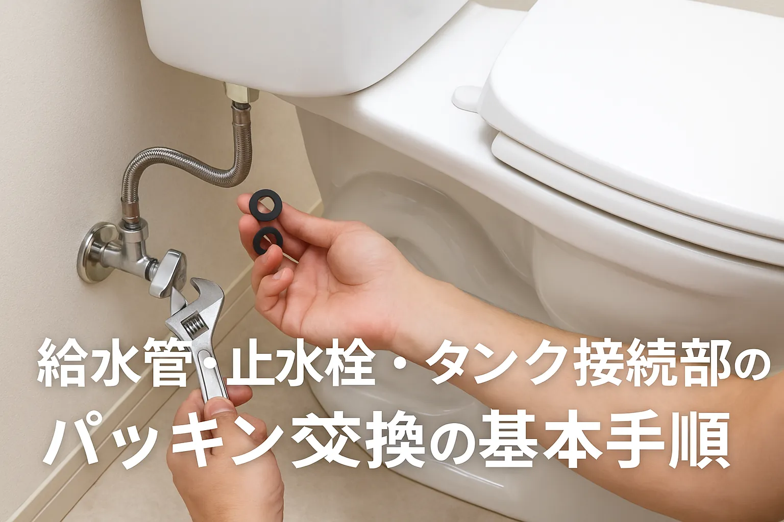 給水管・止水栓・タンク接続部のパッキン交換の基本手順
