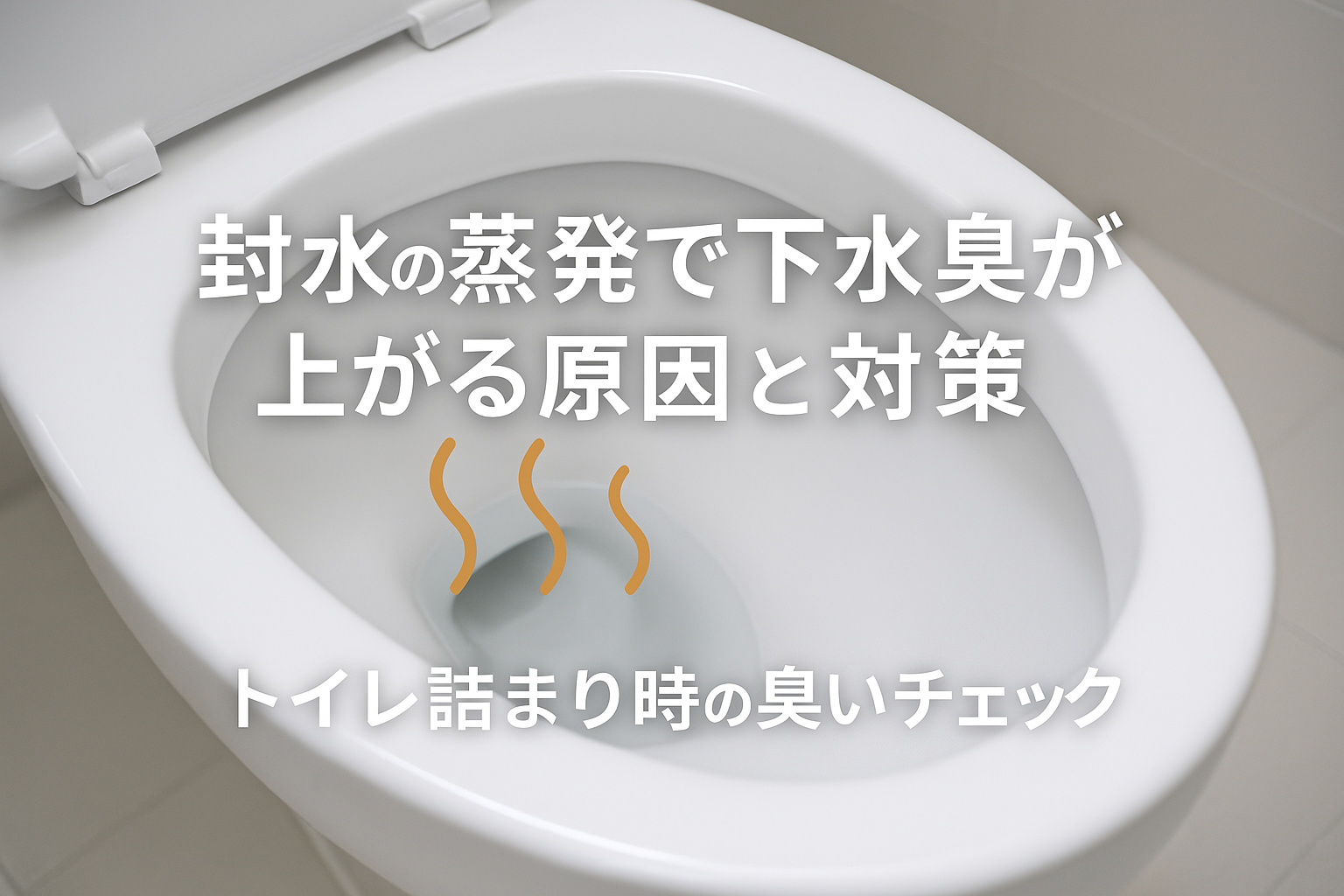 封水が減る・蒸発して臭気が上がるケース