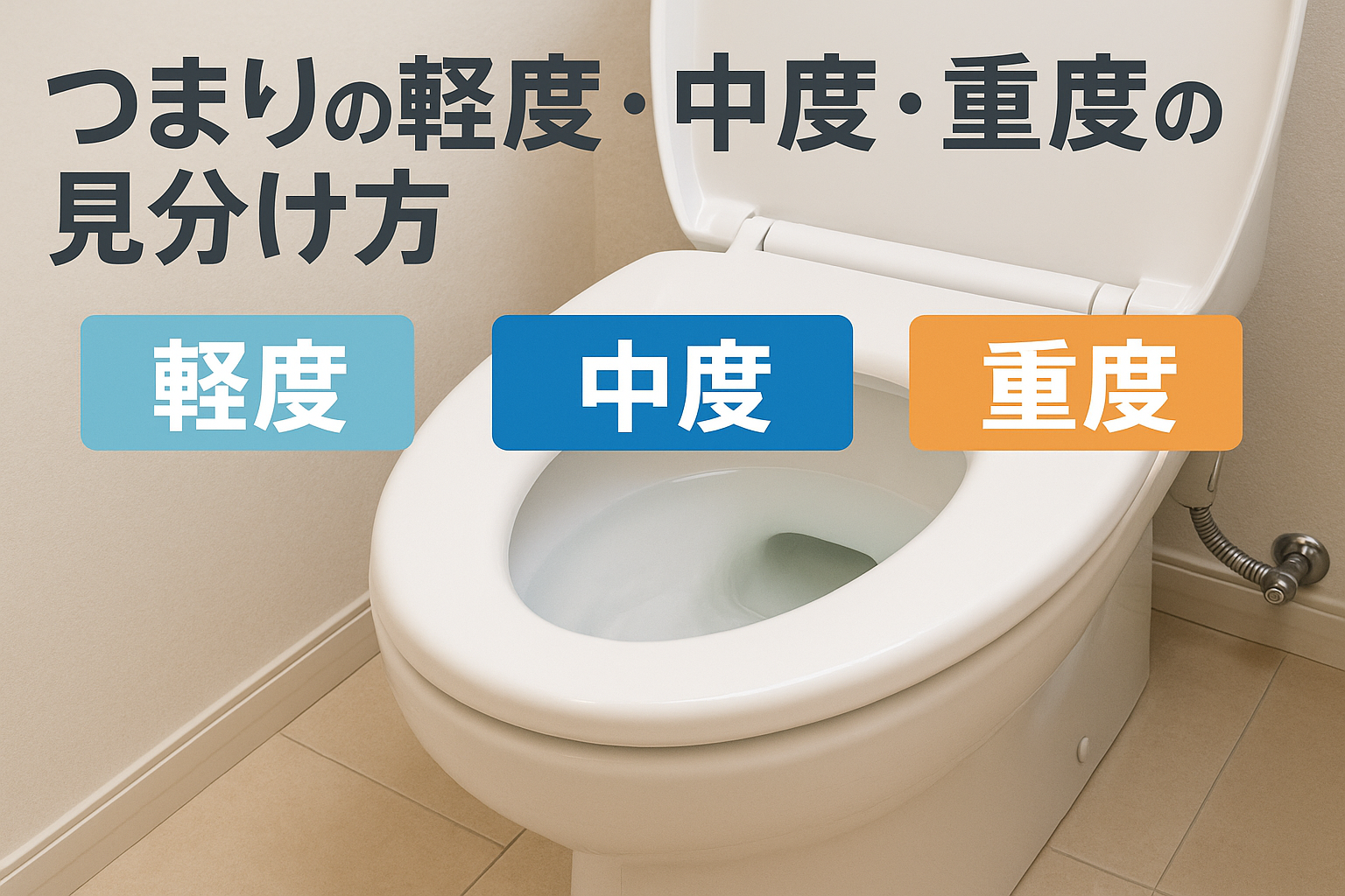 つまりの軽度・中度・重度の見分け方