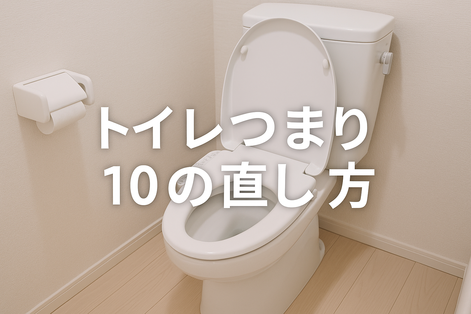 トイレつまり10の直し方