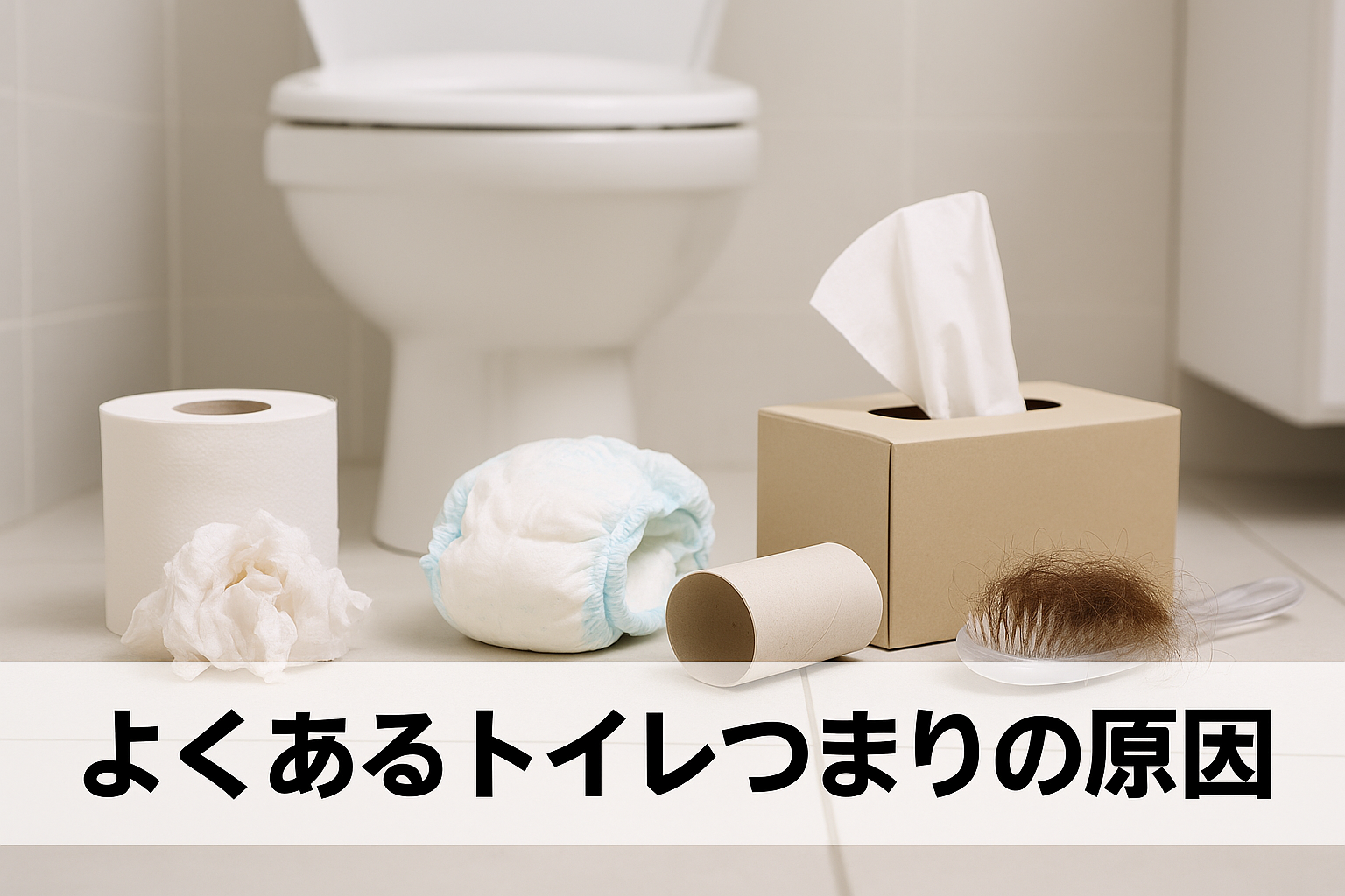よくあるトイレつまりの原因