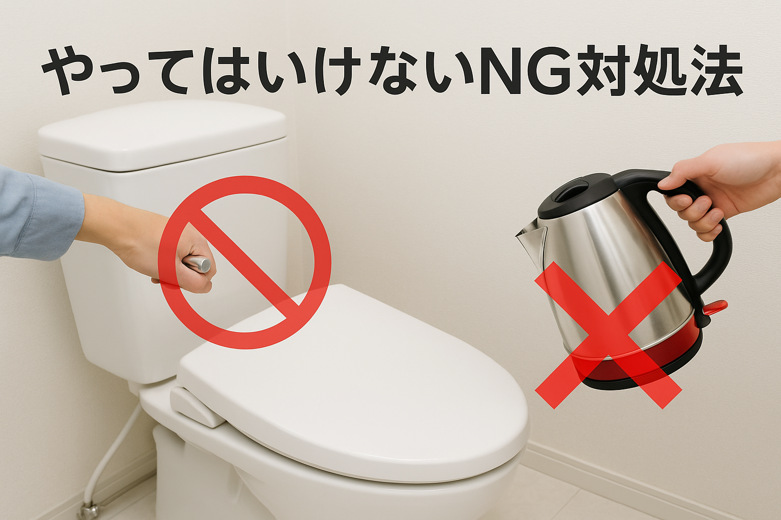 悪化させるトイレつまりの対処法