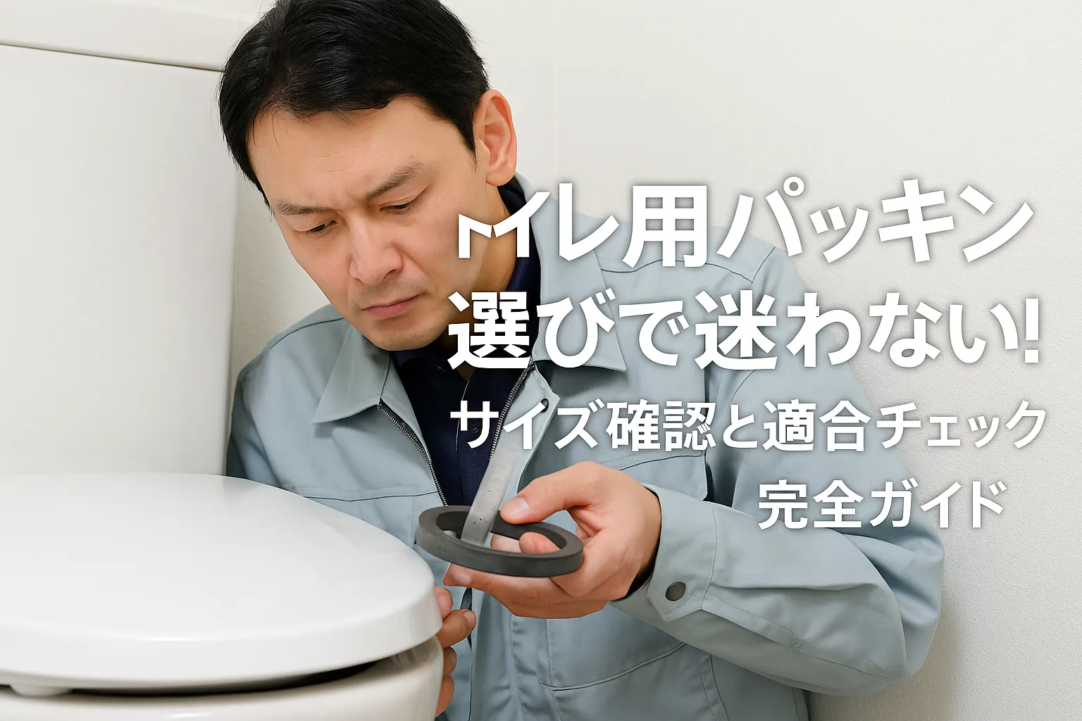 【トイレ詰まり】トイレ用パッキン選びで迷わない!サイズ確認と適合チェック完全ガイド(型番照合・純正優先・現物比較)