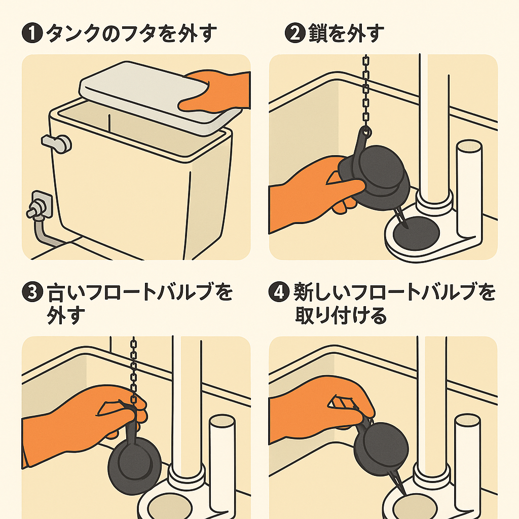 💧フロートバルブ（ゴムフロート）の交換方法