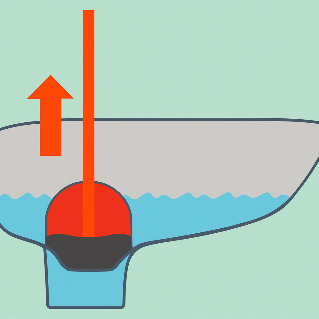 ✅③ ラバーカップを排水口に押し込む（吸引のコツ）