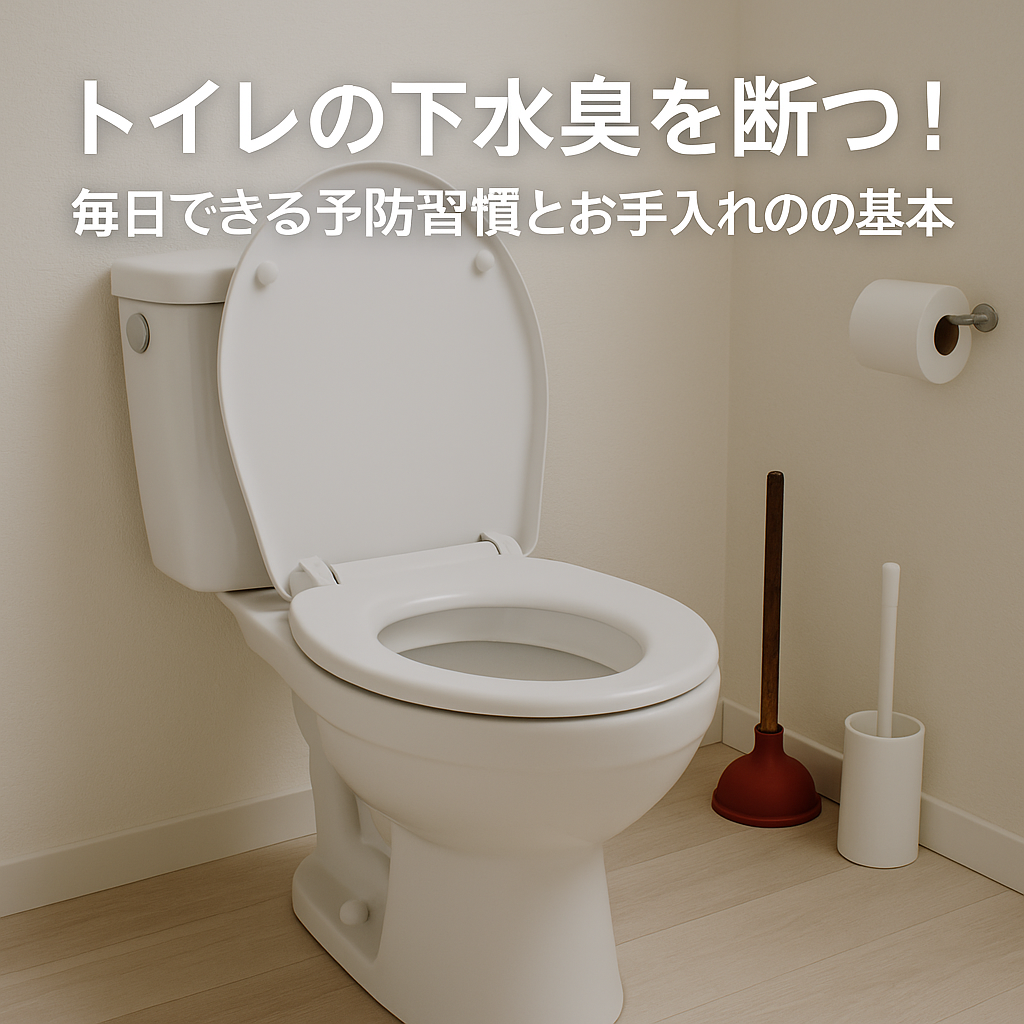 【トイレ詰まり】トイレの下水臭を断つ!毎日できる予防習慣とお手入れの基本