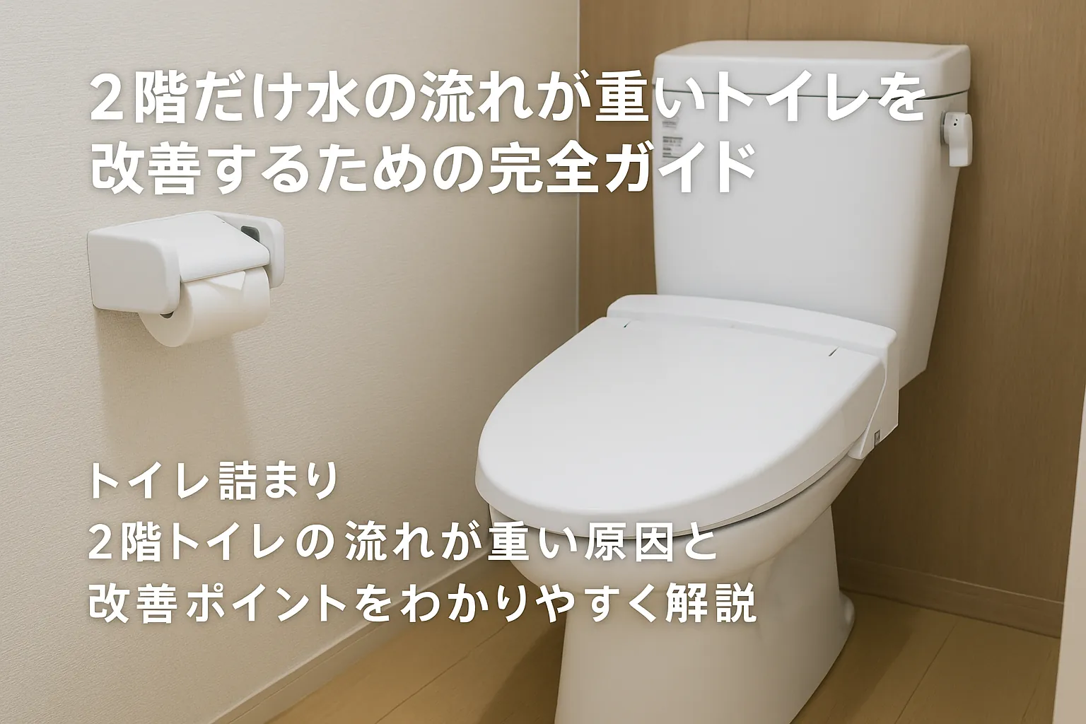 【トイレ詰まり】2階だけ水の流れが重いトイレを改善するための完全ガイド