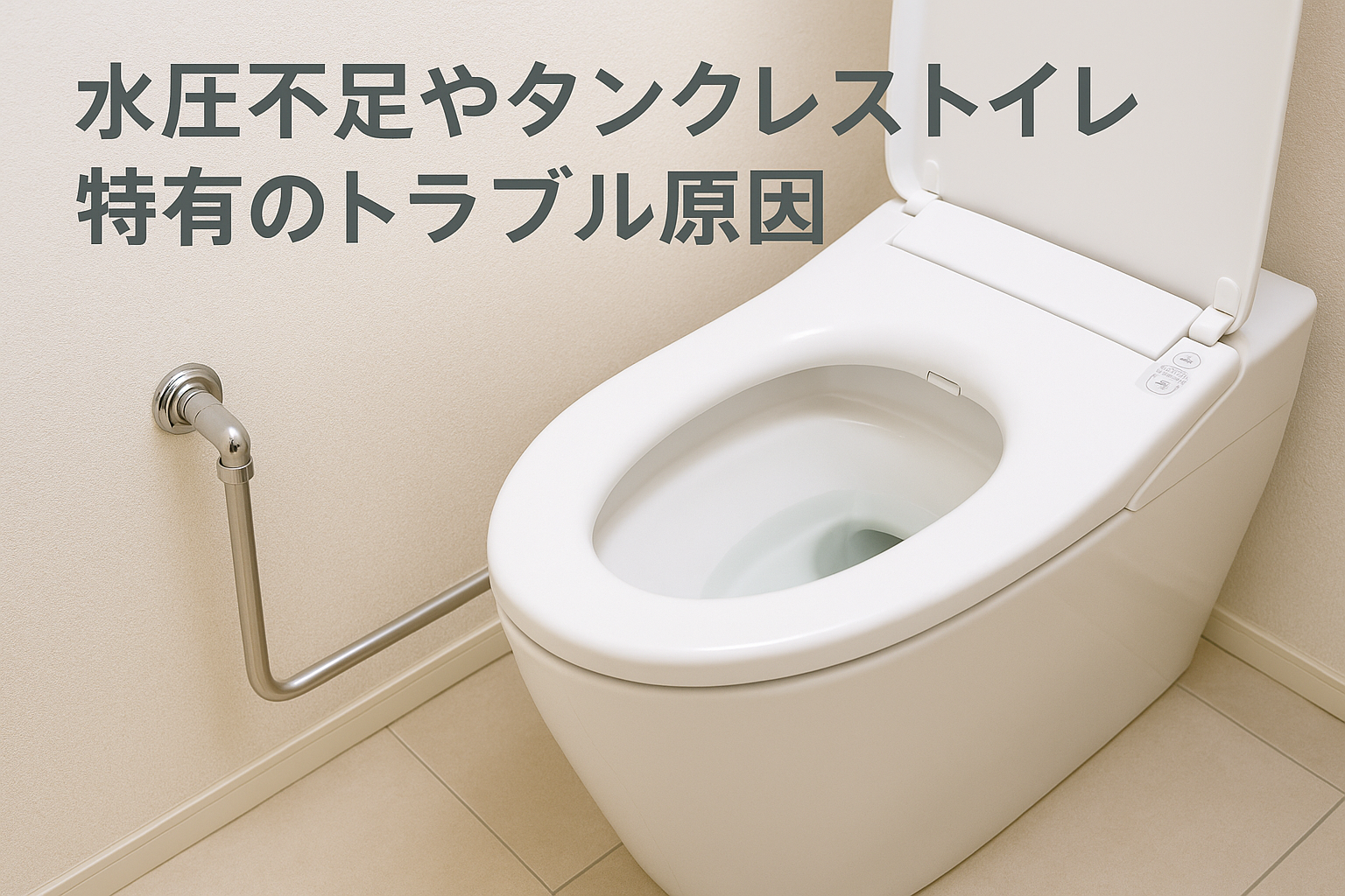 水圧不足やタンクレストイレ特有のトラブル原因