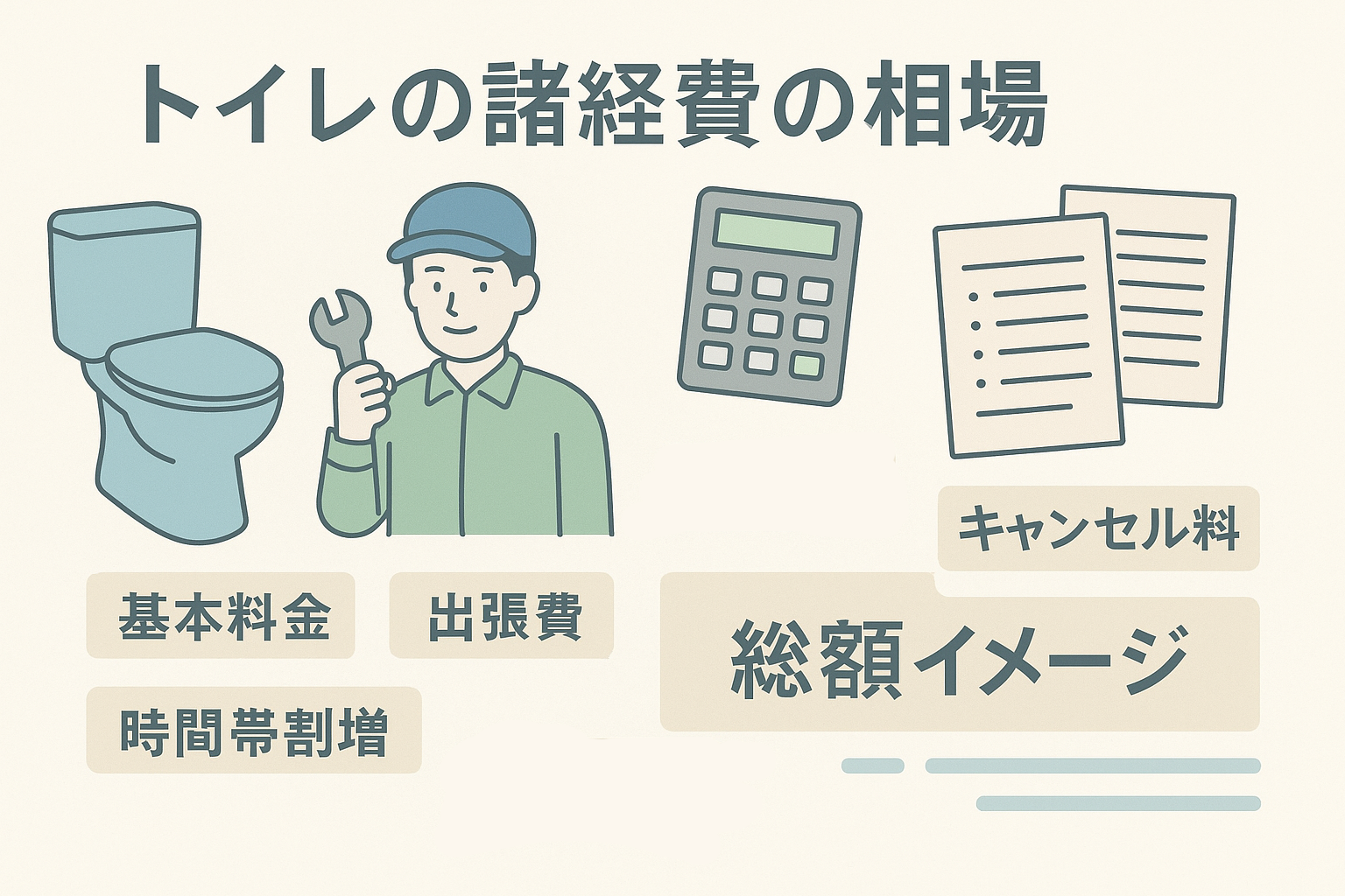 トイレの諸経費の相場