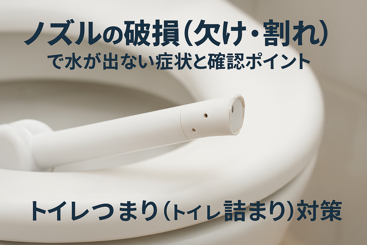 ノズルの破損（欠け・割れ）