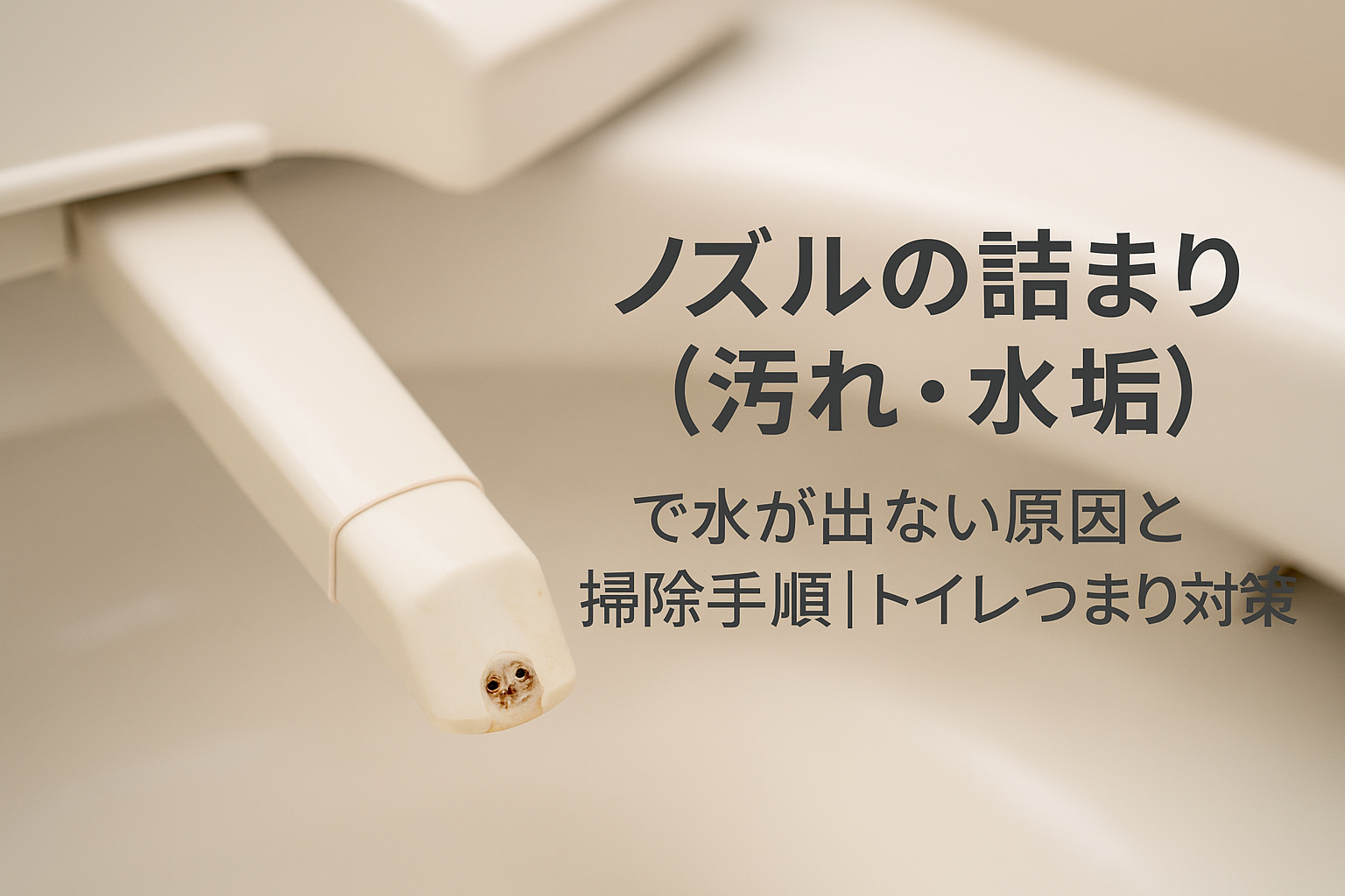 ノズルの詰まり（汚れ・水垢）