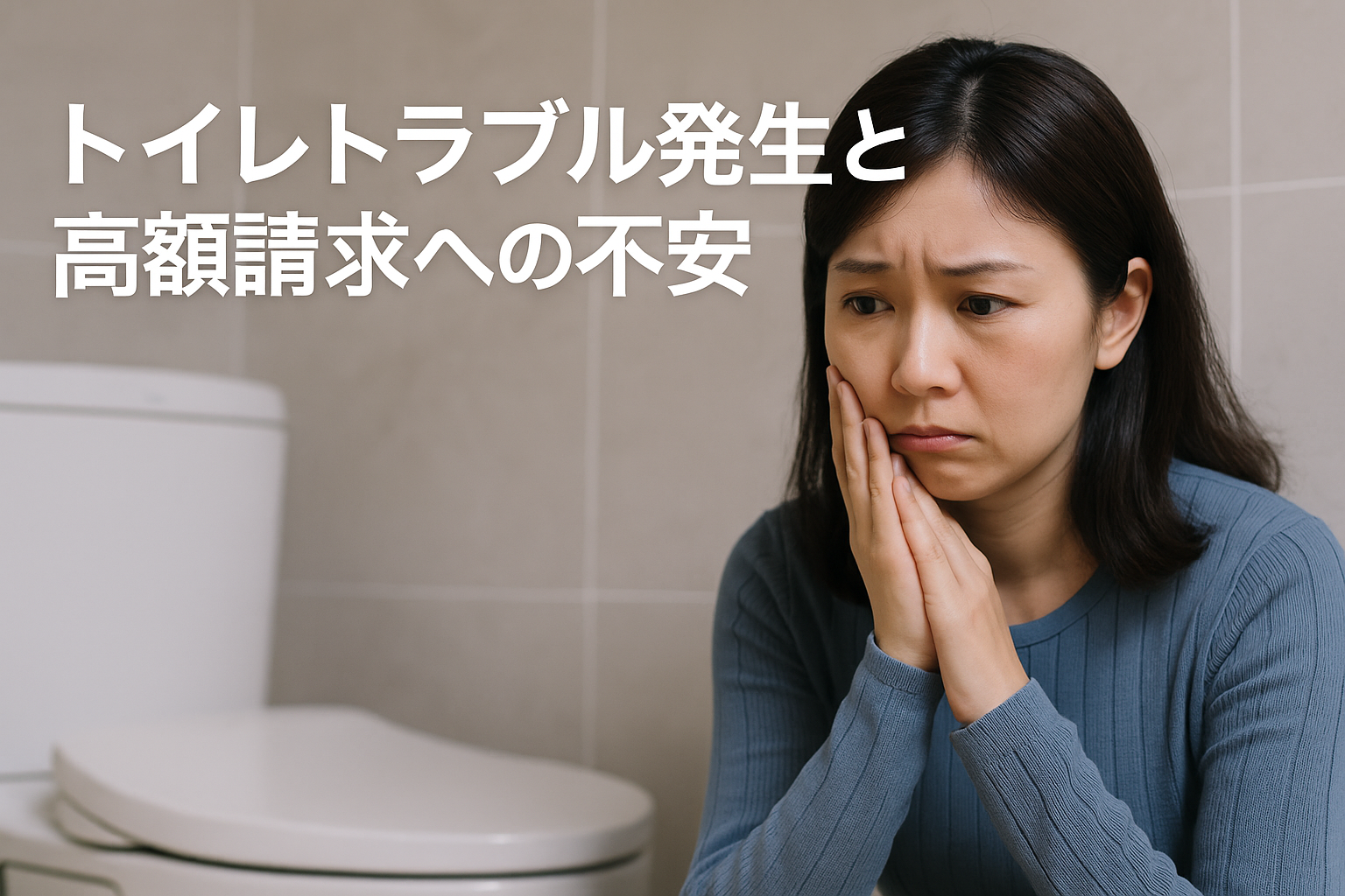 STEP1 トイレトラブル発生と高額請求への不安