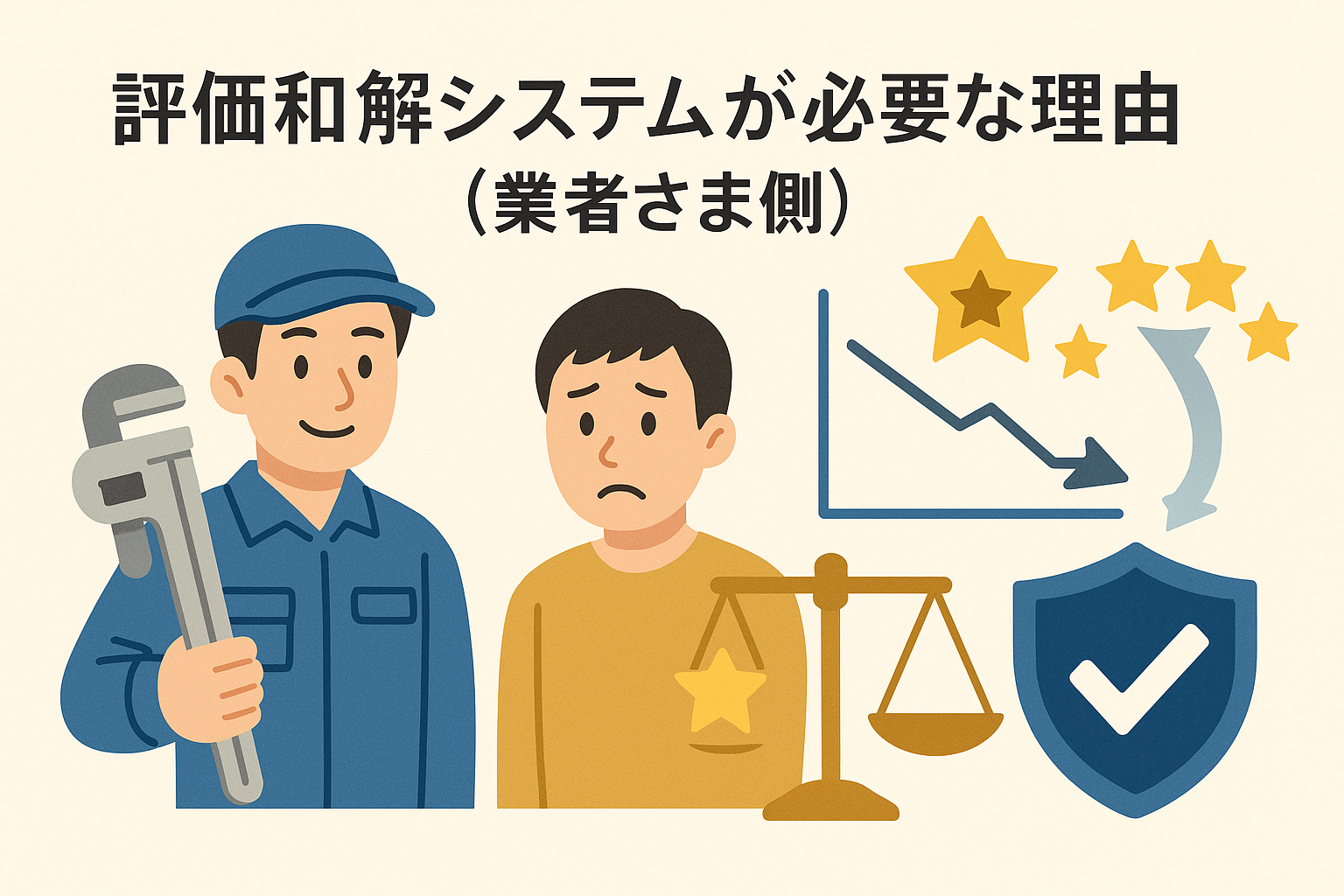 評価和解システムが必要な理由（業者さま側）