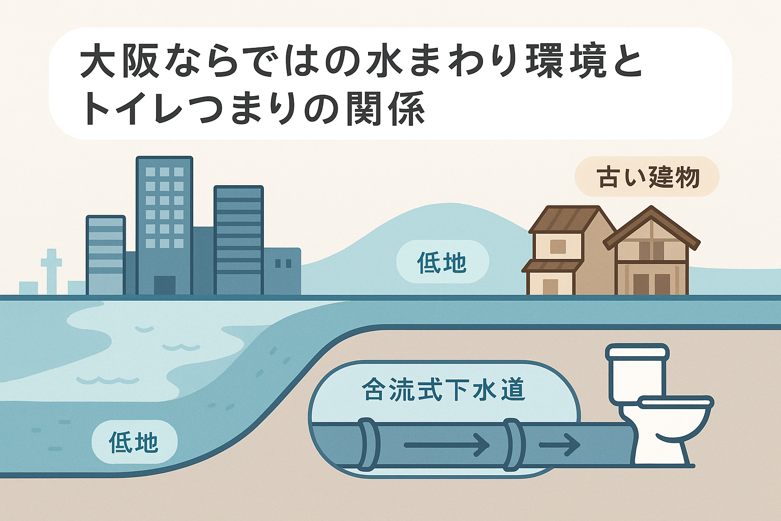 【大阪ならではの水まわり環境とトイレつまり（トイレ詰まり）の関係】