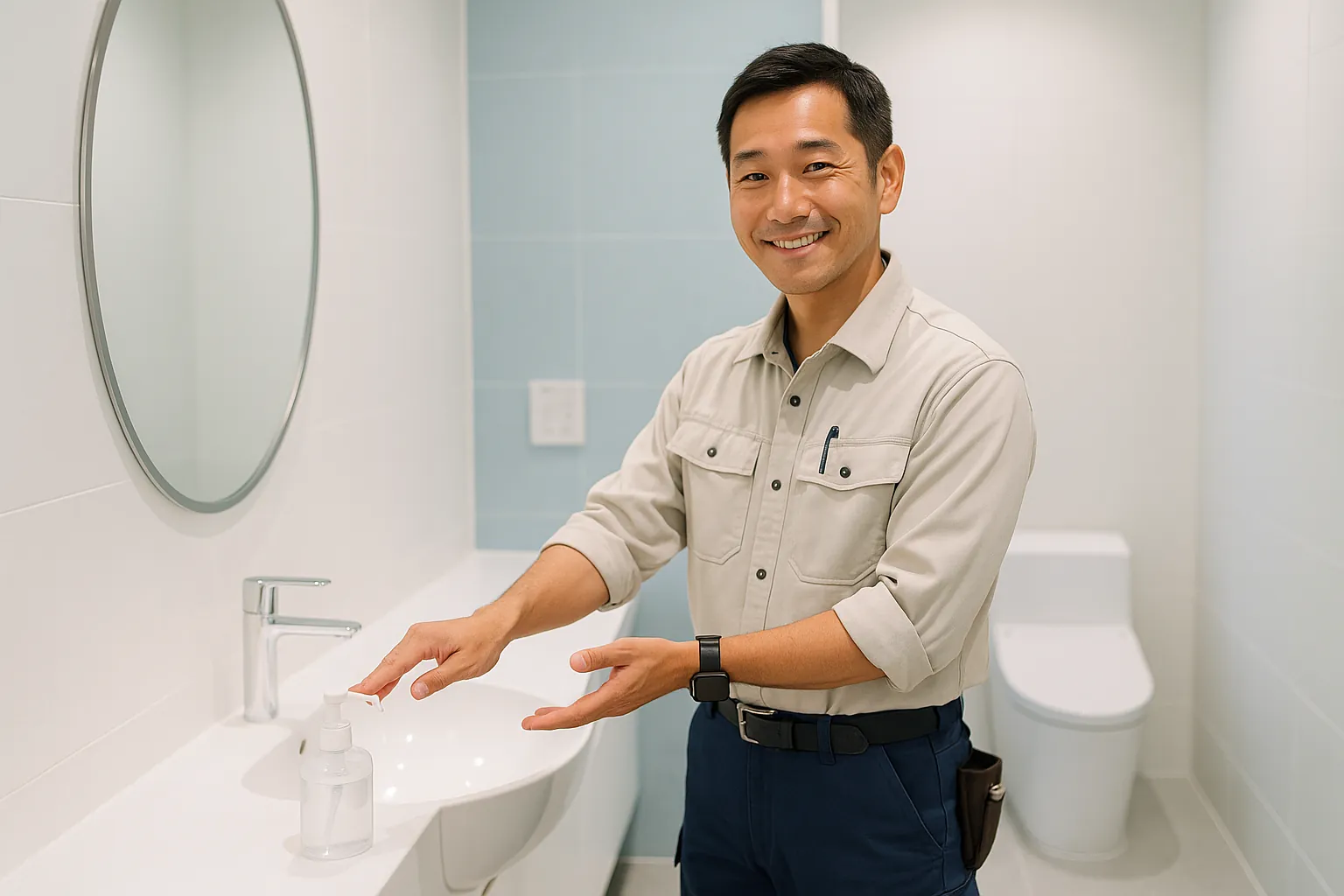 滋賀・大津トイレ詰まり点検対応