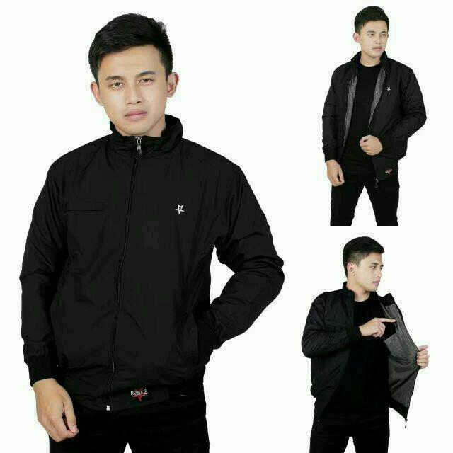 JAKET PARKA WATERPROOF - SGM HITAM 