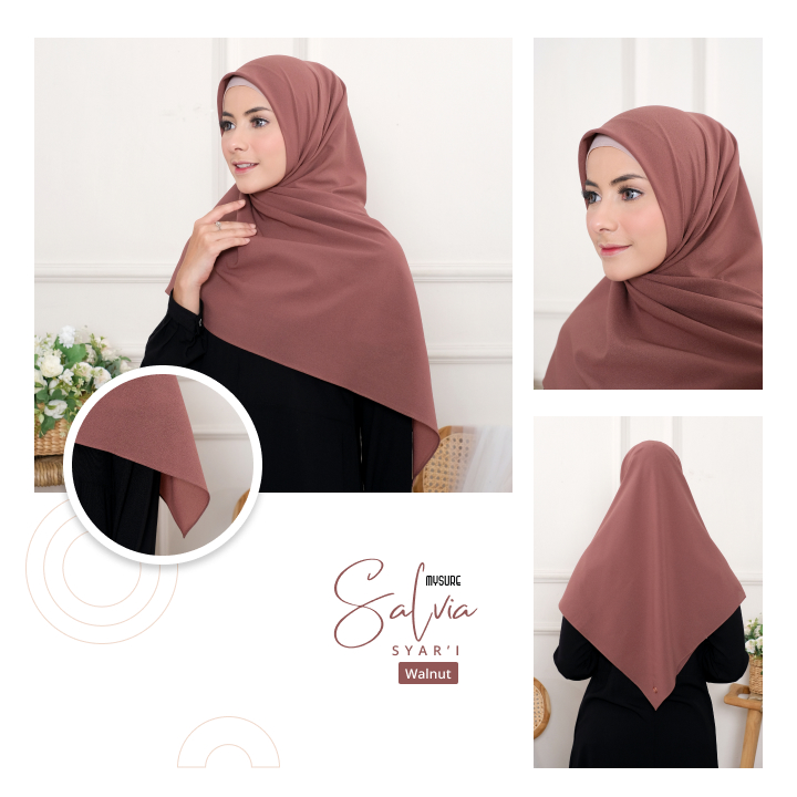  warna jilbab yang netral untuk semua baju dari Saudja By Mysure Style.