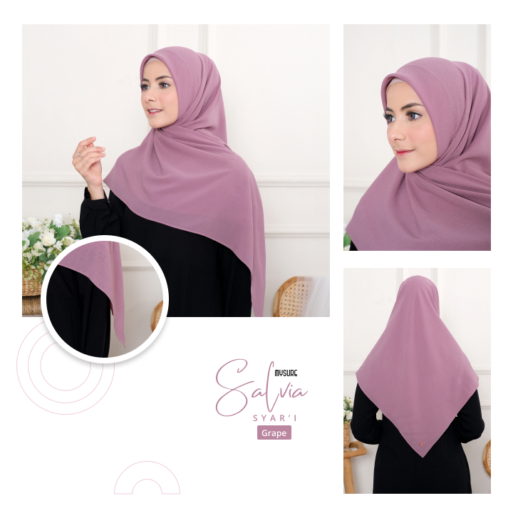  warna jilbab yang netral untuk semua baju dari Saudja By Mysure Style.