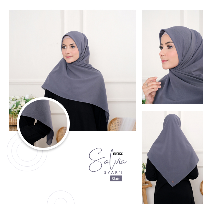  warna jilbab yang netral untuk semua baju dari Saudja By Mysure Style.