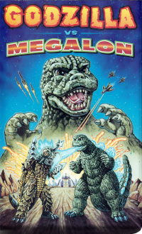 Cover art for Godzilla vs. Megalon VHS