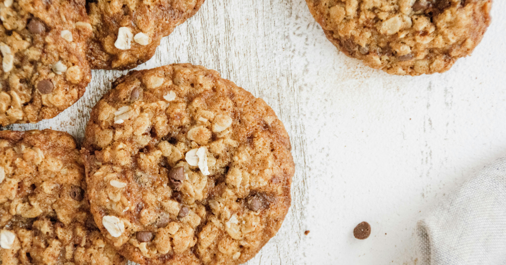 Hafer-Bananen-Schoko-Cookies