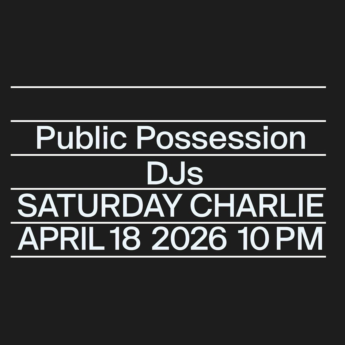 PUBBLIC POSSESSION event