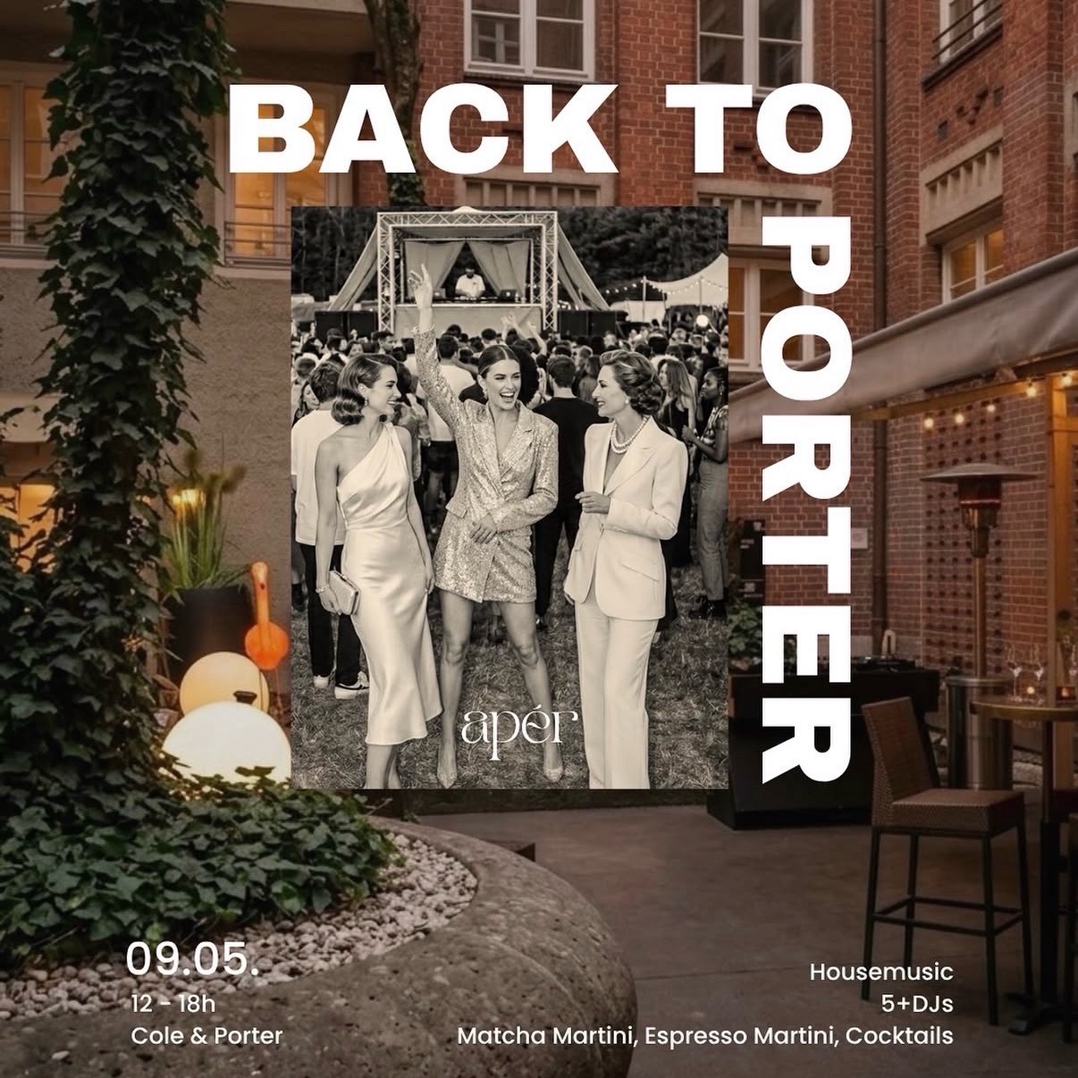 Apér Back To Porter event