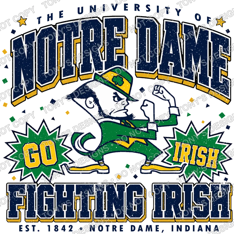 NOTRE DAME DISTRESSED watermarked preview