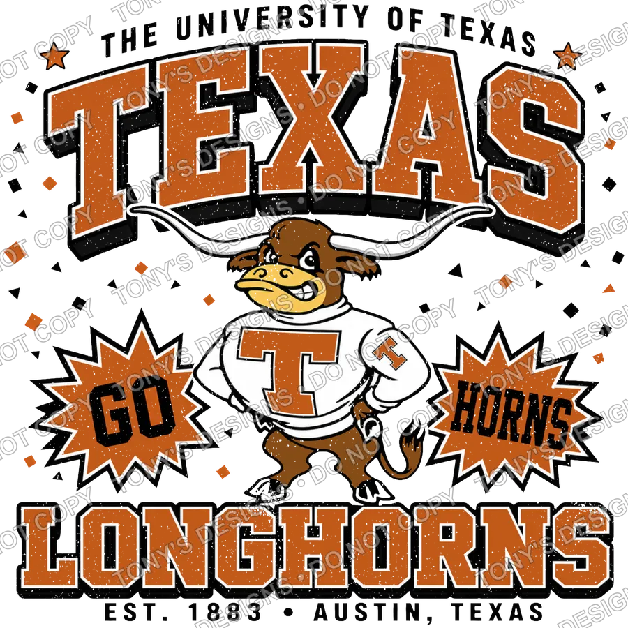 Univeristy Of Texas Longhorns watermarked preview