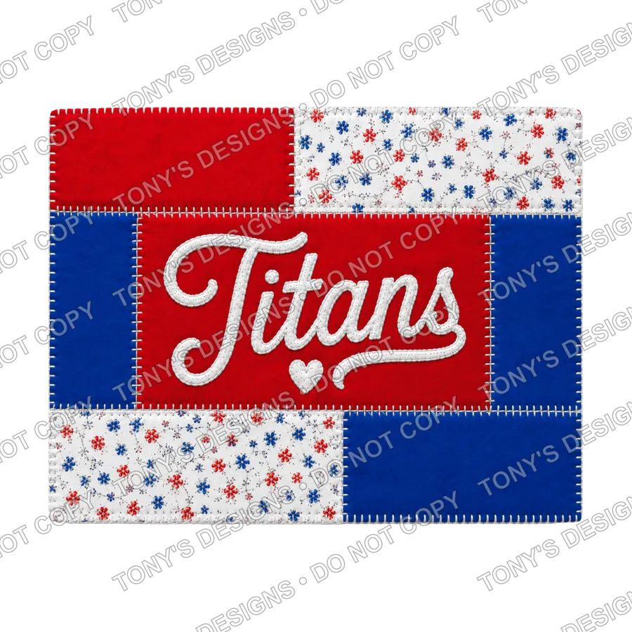 Titans Quilted Red White Blue watermarked preview