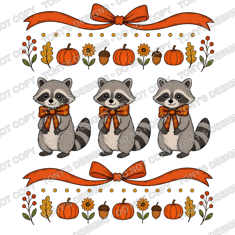 RACCOON VINTAGE FALL watermarked preview