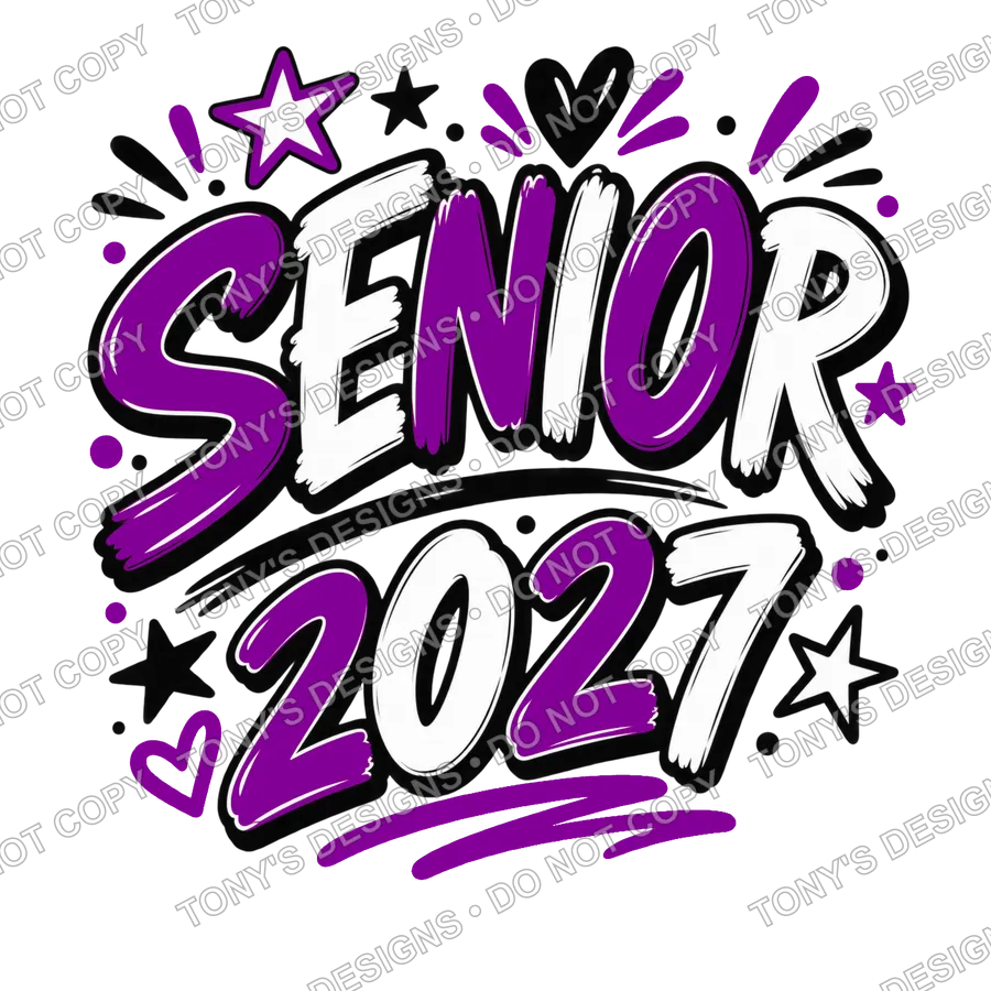 Senior 2027 Purple White watermarked preview