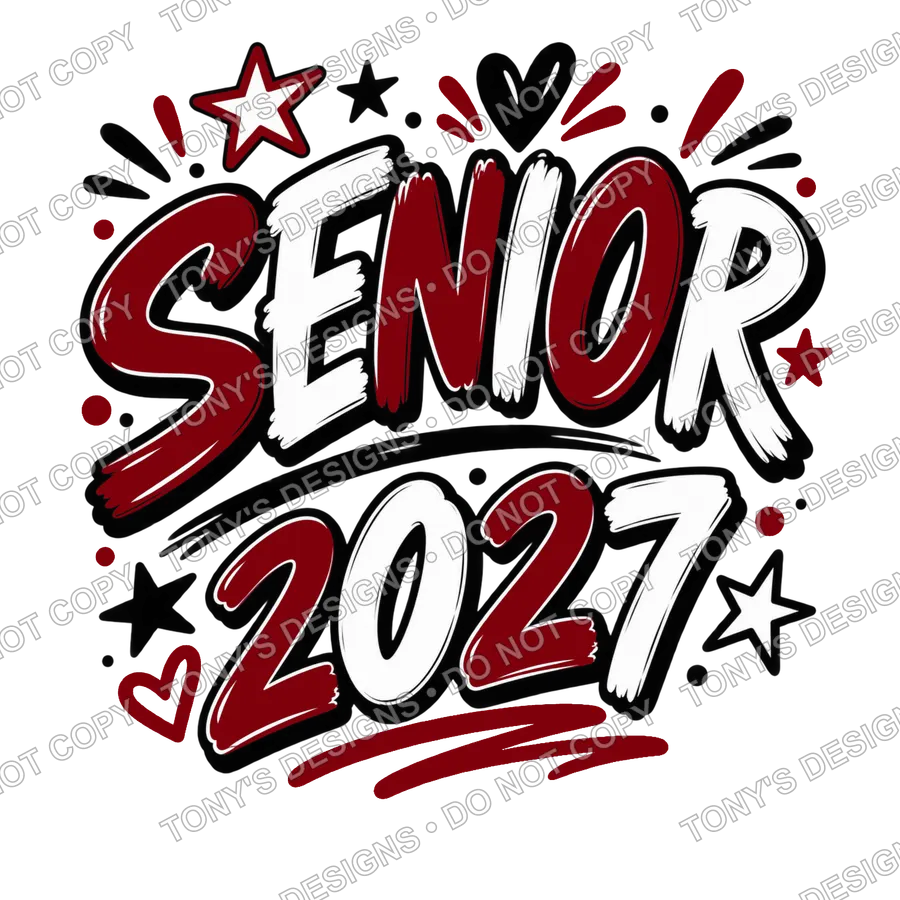 Senior 2027 Red Maroon watermarked preview