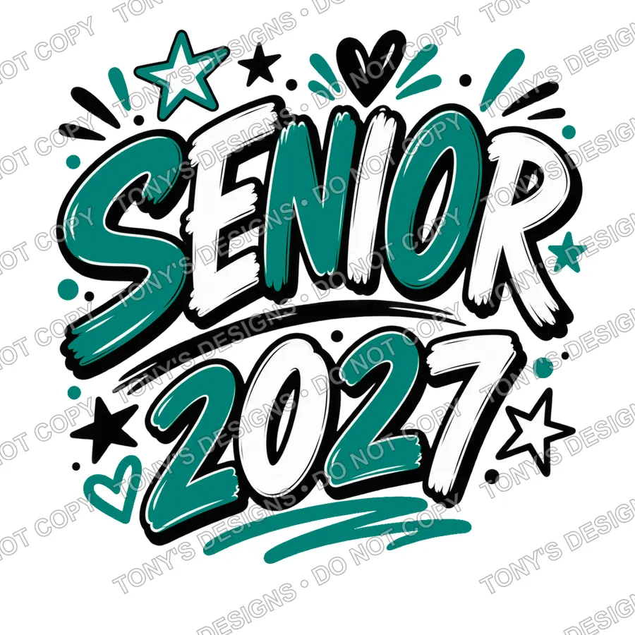 Senior 2027 Teal watermarked preview