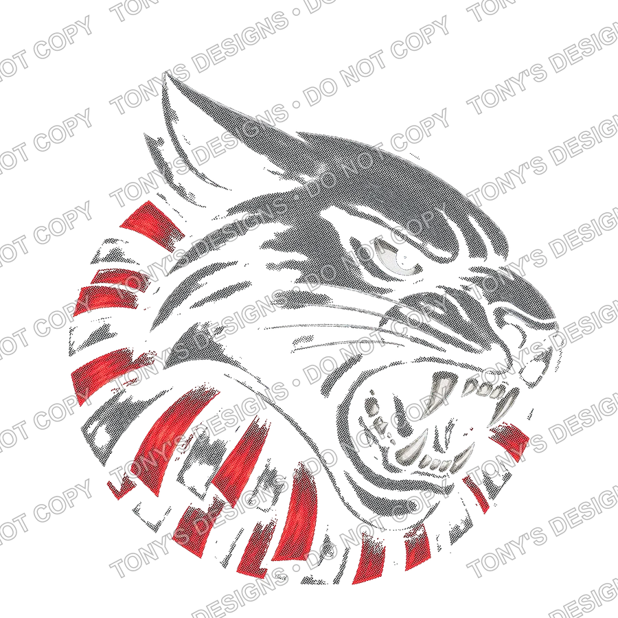 Pom Pom Panther Halftone watermarked preview