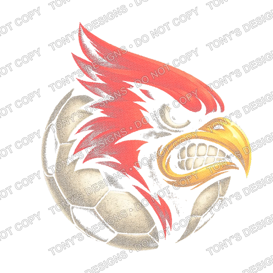 Cardinal Soccer Halftone watermarked preview