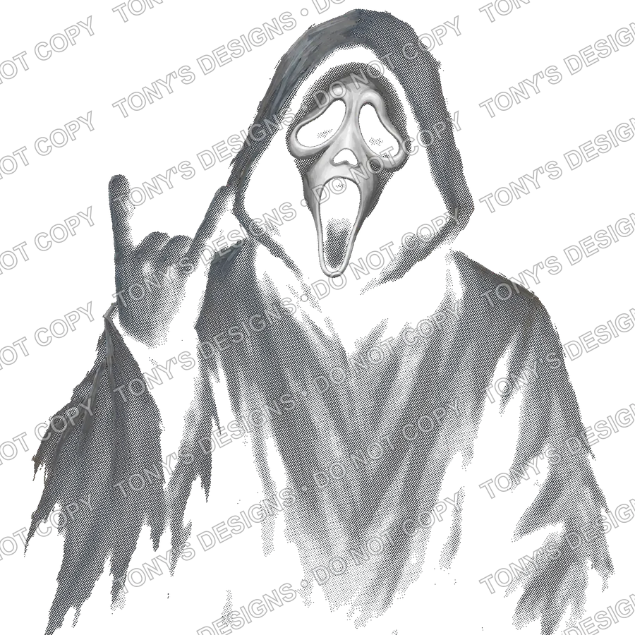 Ghostface Halftone Rock watermarked preview