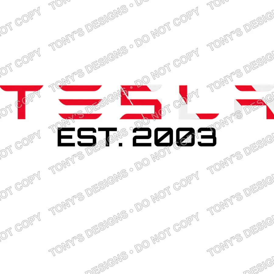EST. 2003 Tesla watermarked preview