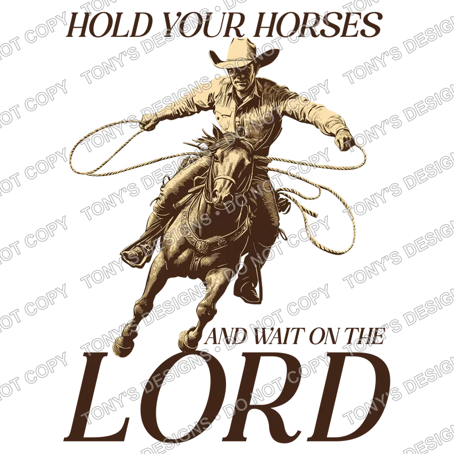 Horses Wait On The Lord watermarked preview