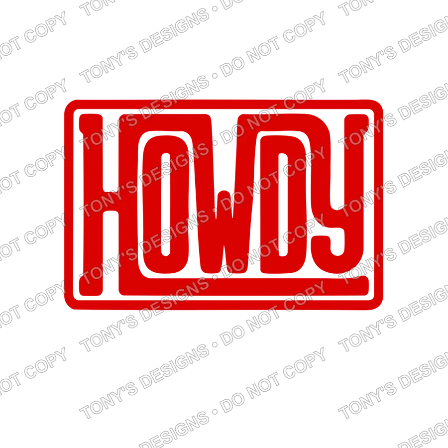 Howdy Red watermarked preview