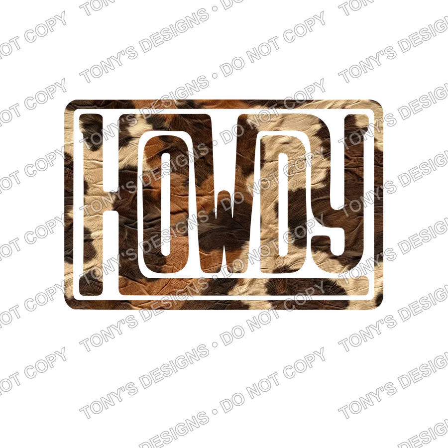 Howdy Cow watermarked preview