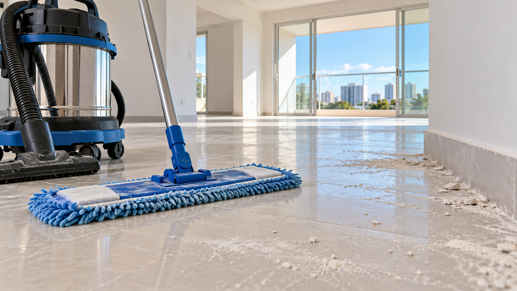 Faxina pesada ou limpeza pós-obra? Escolher errado pode gerar retrabalho