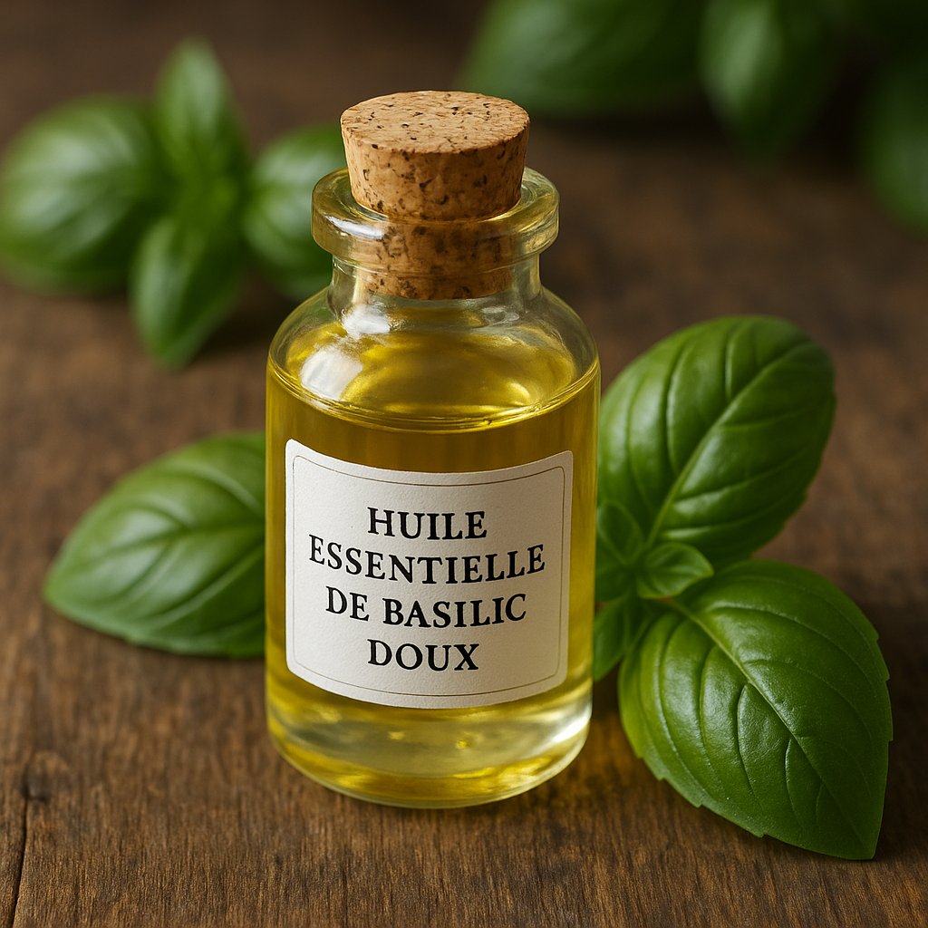 Photo de l'ingredient Huile essentielle de basilic doux
