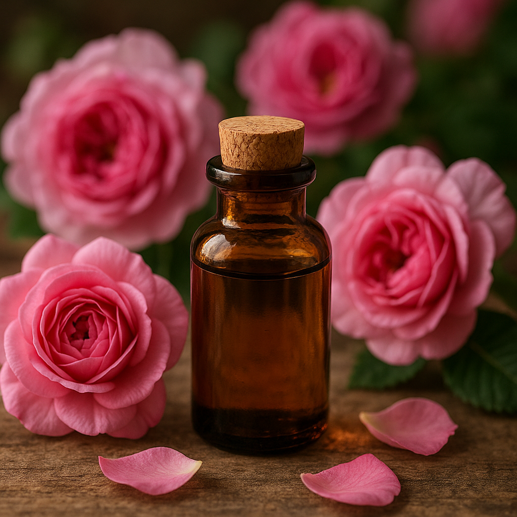Photo de l'ingredient Huile essentielle de rose de Damas