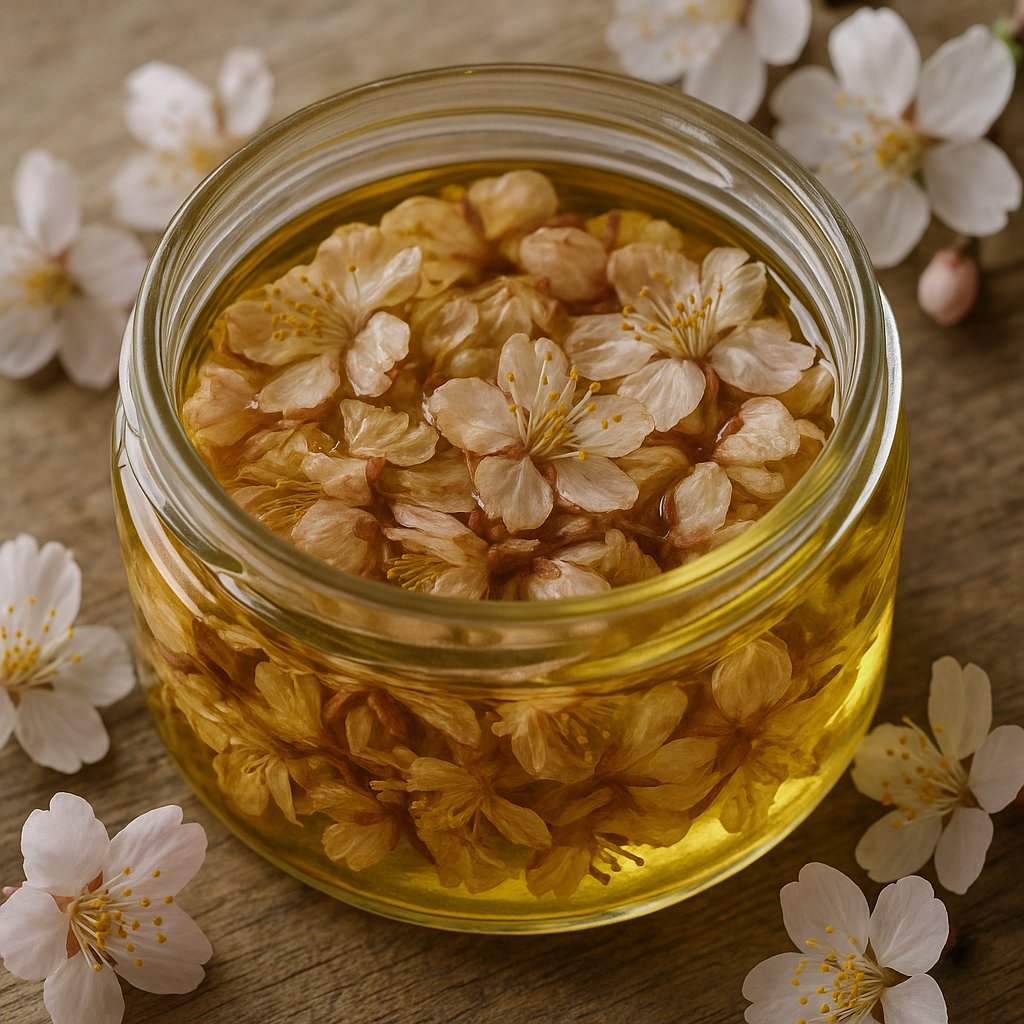 Photo de l'ingredient Macérât huileux de fleurs de cerisier