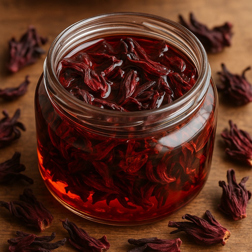 Photo de l'ingredient Macérat huileux de fleurs d’hibiscus