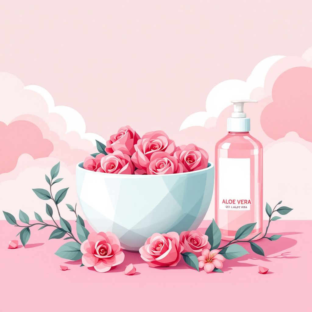 Image recette Demaquillant Purifiant Doux aux Petales de Rose et Gel dAloe Vera