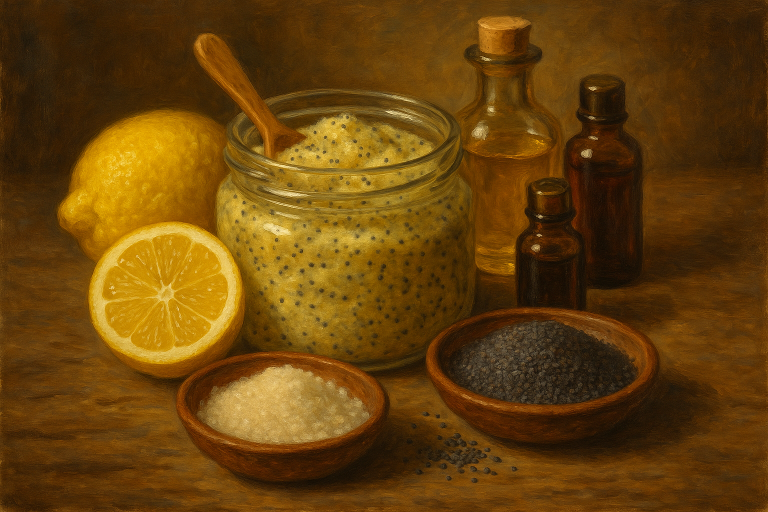 Image recette Exfoliant Sensationnel aux Graines de Pavot et Citron Pour une...