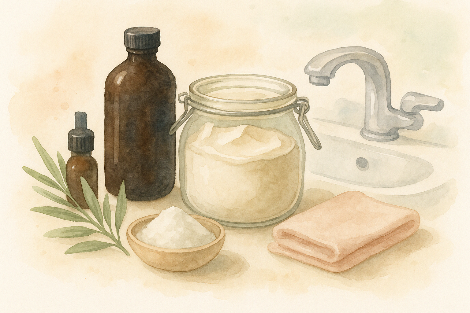Image recette Nuage d'Argile : Nettoyant Salle de Bain Purifiant au Kaolin