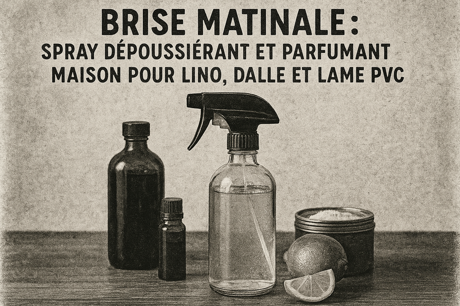 Image recette Brise Matinale : Spray Dépoussiérant et Parfumant Maison pour Lino, Dalle et Lame PVC